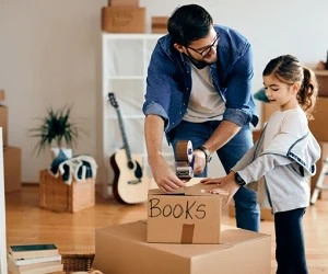 بسته بندی کتاب قبل از اسباب کشی