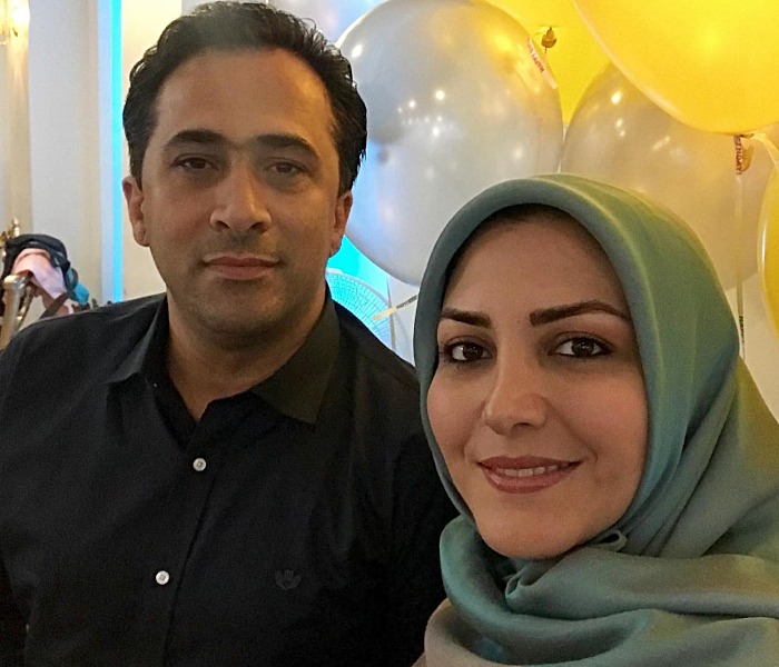 المیرا شریفی مقدم و همسرش
