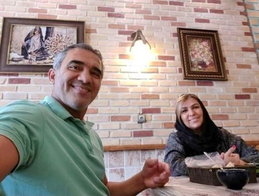 عابدزاده و همسرش