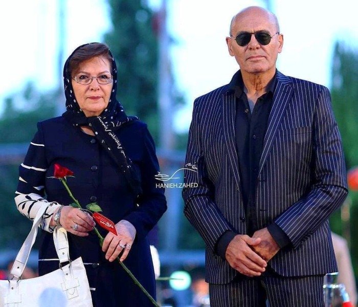 جمشید هاشم پور و همسرش