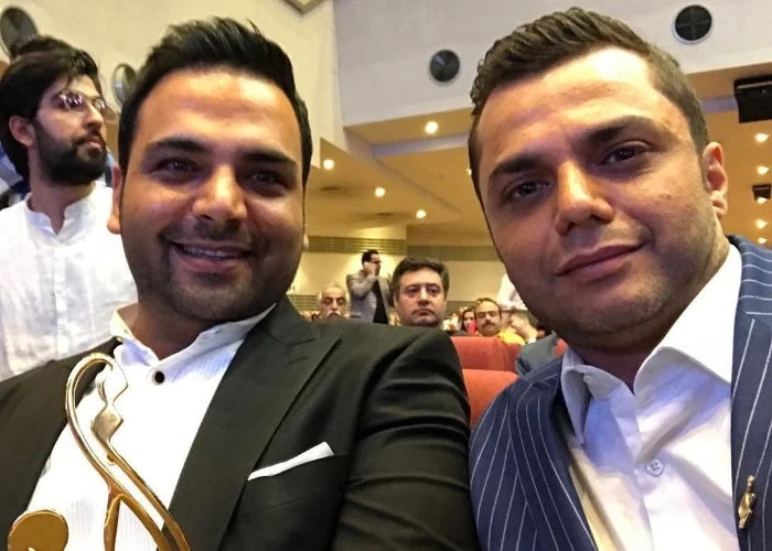 آرش ظلی پور و احسان علیخانی در جشن حافظ