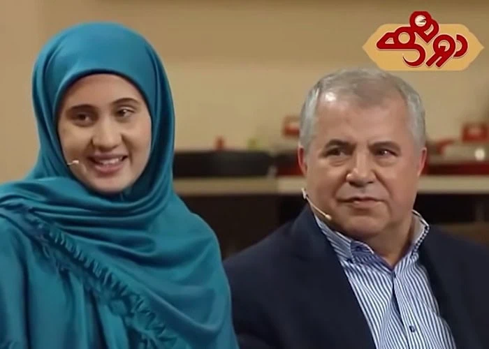 علی پروین و نوه اش