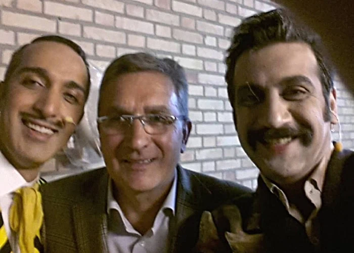 برانکو در کنار محمد نادری و امیر مهدی ژوله