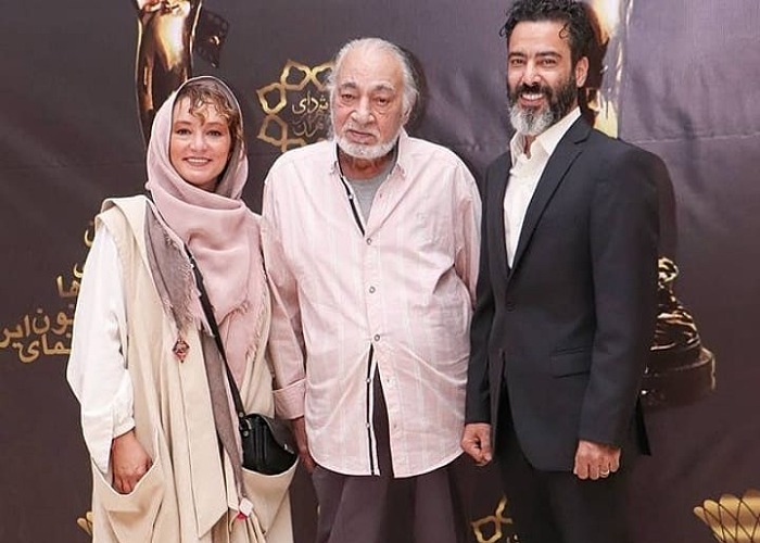 نیما فلاح و همسرش در کنار مسعود ولد بیگی 