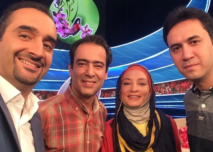 نیما فلاح و سحر ولد بیگی در کنار نیما کرمی