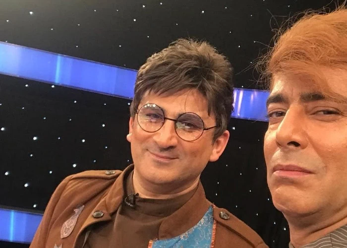 نیما فلاح در کنار محمد مسلمی