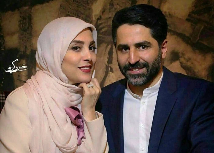 ژیلا صادقی و همسرش