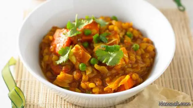 طرز تهیه کاری ران مرغ با سبزیجات