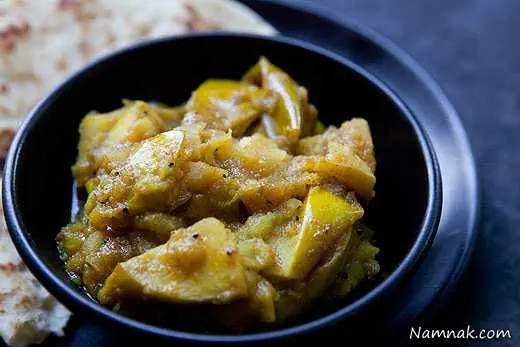 طرز تهیه کاری سیب سبز
