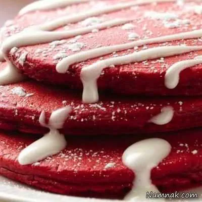 طرز تهیه پنکیک رد ولوت