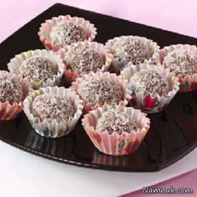 طرز تهیه شیرینی خرمایی با پسته