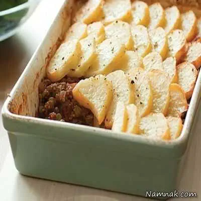 پای شترمرغ و سبزیجات