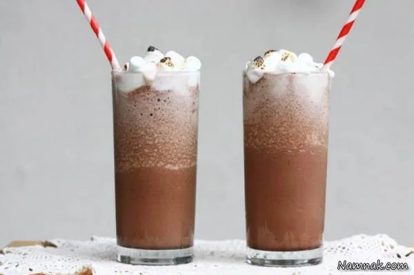 میلک شیک شکلات داغ