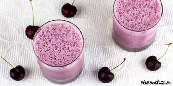 طرز تهیه میلک شیک آلبالویی