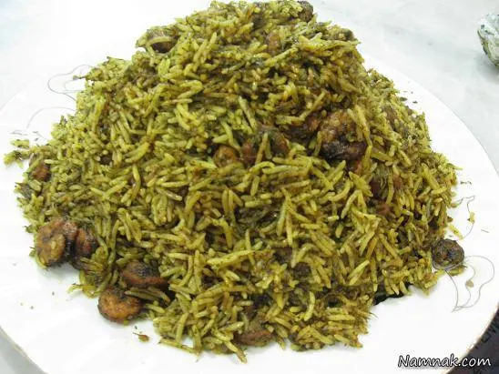 تهیه سبزی پلو دامغانی