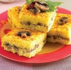 ته چین مرغ و قارچ