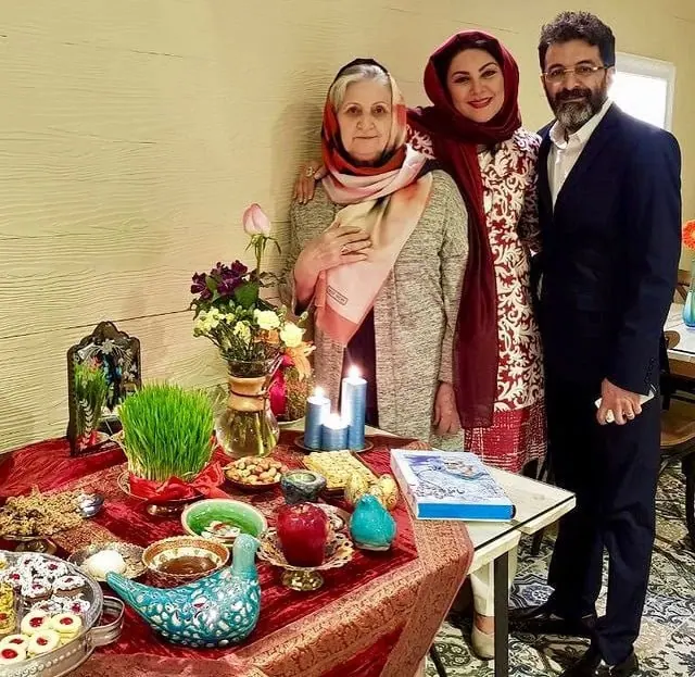 لاله اسکندری و همسرش