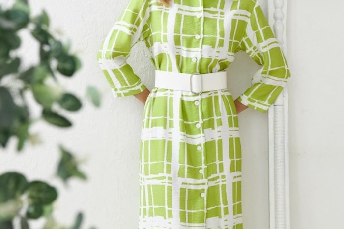 لباس چهارخانه سبز