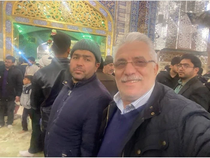 علیرضا یونچی در حرم امام رضا