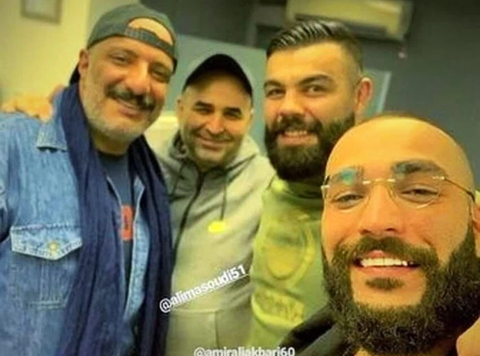حمید صفت و علی مسعودی و امیر جعفری و امیر علی اکبری