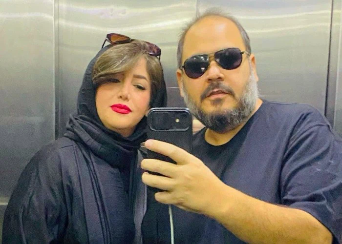 رضا داوودنژاد و همسرش