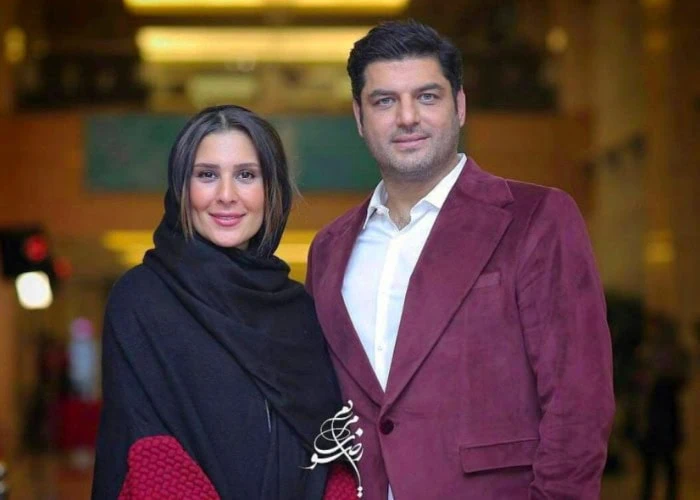 سام درخشانی و همسرش