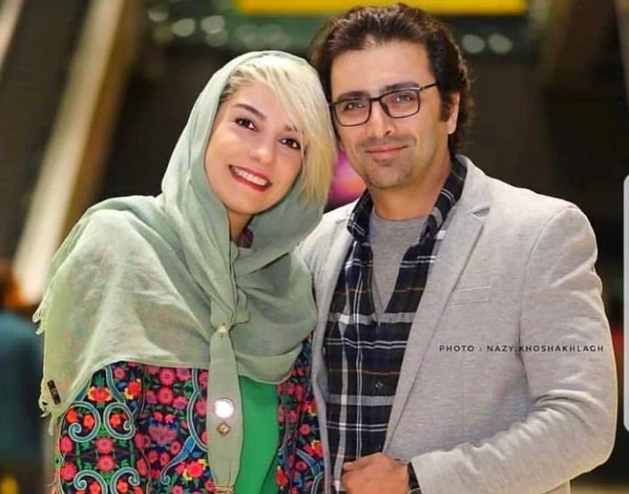 عکس امین زندگانی و همسرش الیکا عبدالرزاقی
