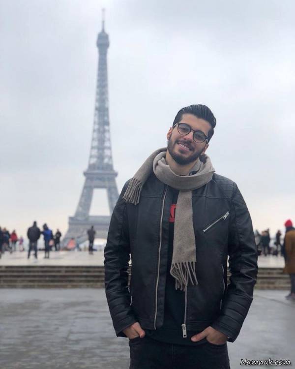 سعید عزت اللهی کنار ایفل