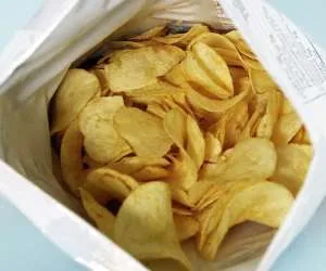 بسته چیپس پر از هوا