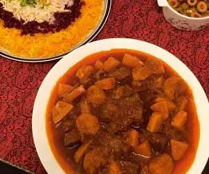 دستور پخت خورش به آلو