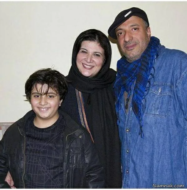 امیر جعفری درکنار همسرش