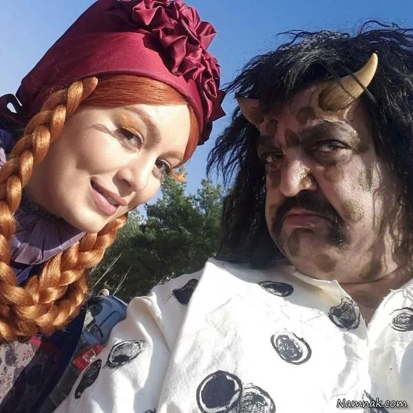 احمد ایراندوست و همسرش