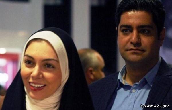 آزاده نامداری و همسرش