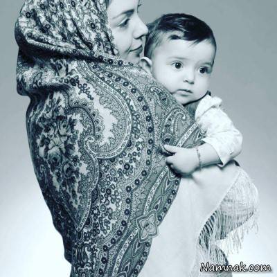 آزاده نامداری و دخترش
