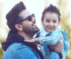 عماد طالب زاده و پسرش