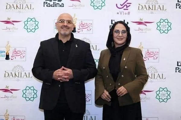 رویا نونهالی و همسرش