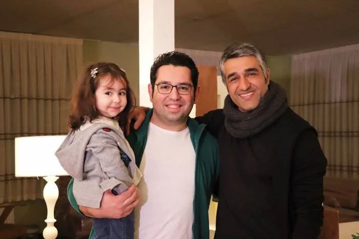 محمدرضا احمدی و دخترش