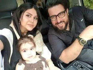 محسن کیایی و همسرش