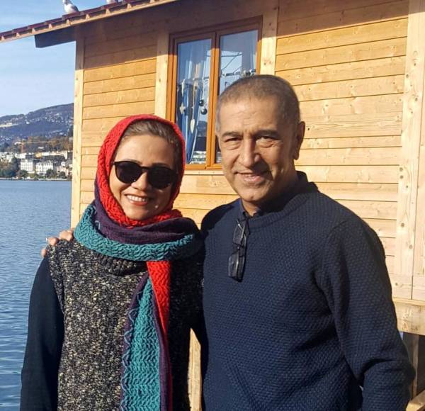 مجید اوجی و همسرش