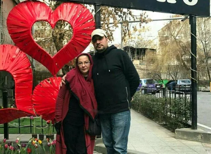 لاله صبوری و همسرش