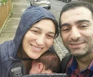 فلامک جنیدی و همسرش