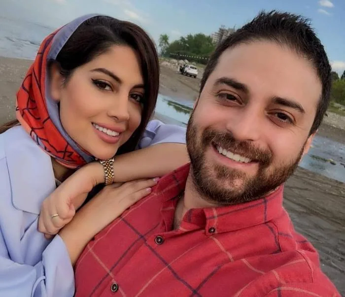 بابک جهانبخش و همسرش