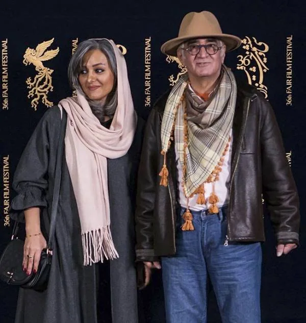 نسرین مرادی و همسرش