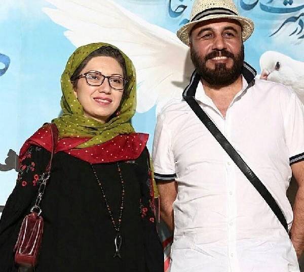 رضا عطاران و همسرش