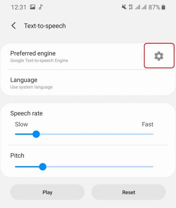 Text to speech