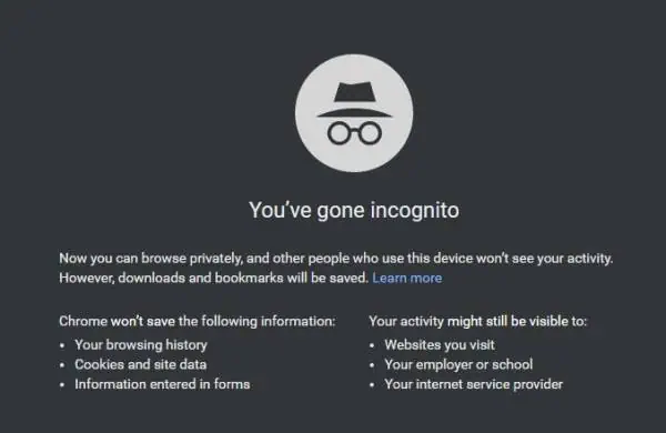 incognito