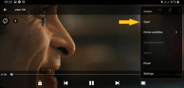 زیرنویس mx player