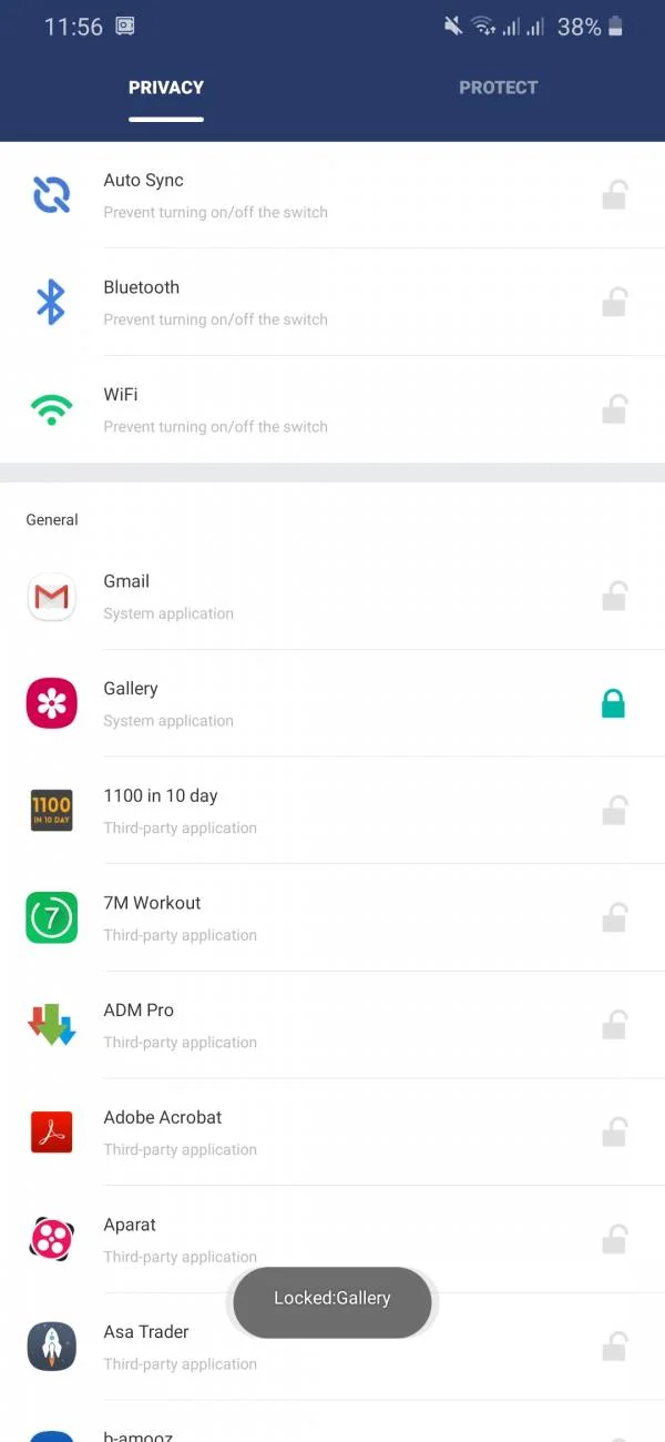 دانلود برنامه app lock