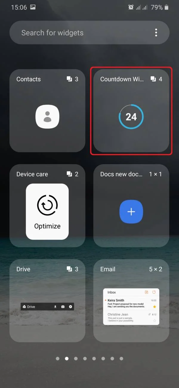 برنامه روزشمار countdown