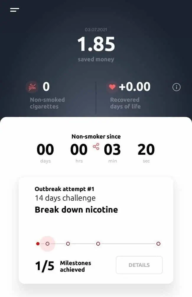 برنامه اندروید ترک سیگار